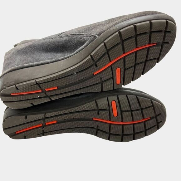 ROCKPORT Gray Genuine Leather Suede Wedge Ankle Booties Boots Shoes Casual 8.5 - Picture 7 of 12